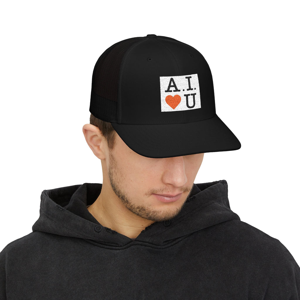 A.I.  U Trucker Cap — Retro Tech Love Snapback
