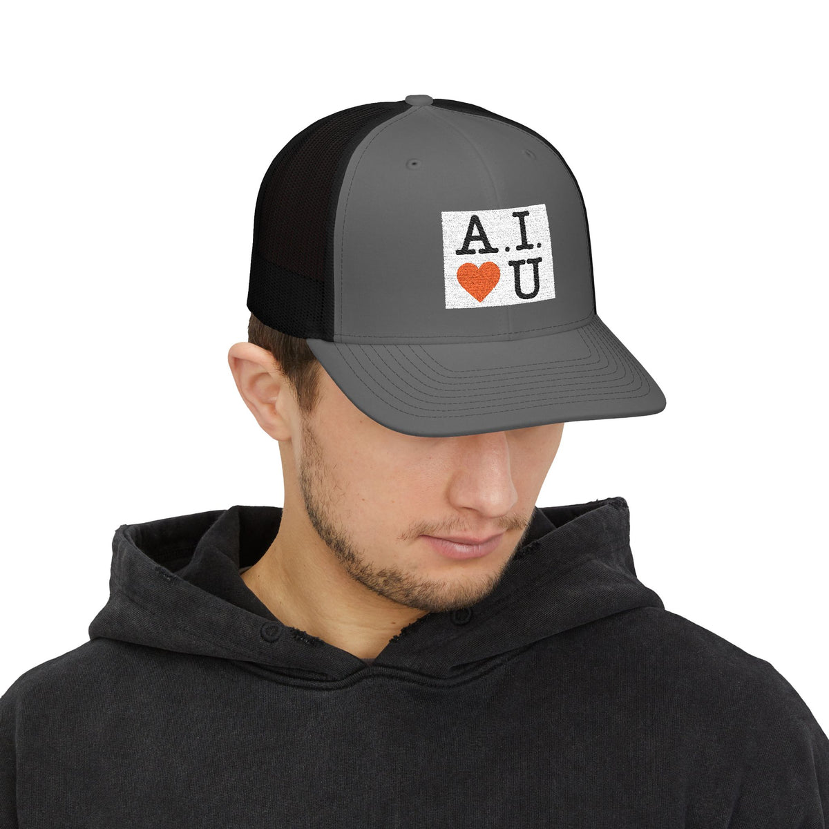 A.I.  U Trucker Cap — Retro Tech Love Snapback