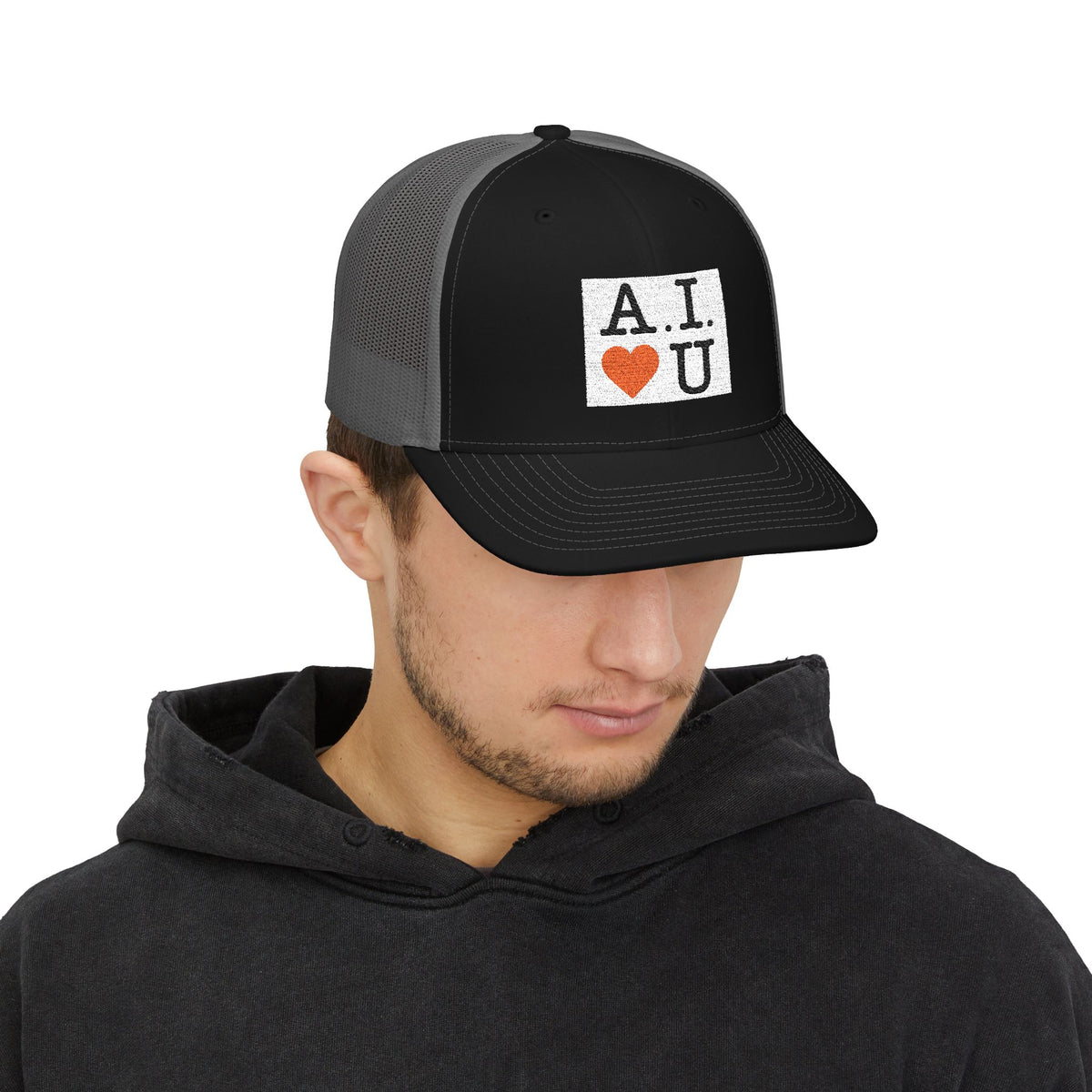 A.I.  U Trucker Cap — Retro Tech Love Snapback